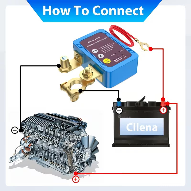 12V/24V Remote-Controlled Car Battery Disconnect Switch | Anti-Theft Protection & Energy-Saving Design ✅
