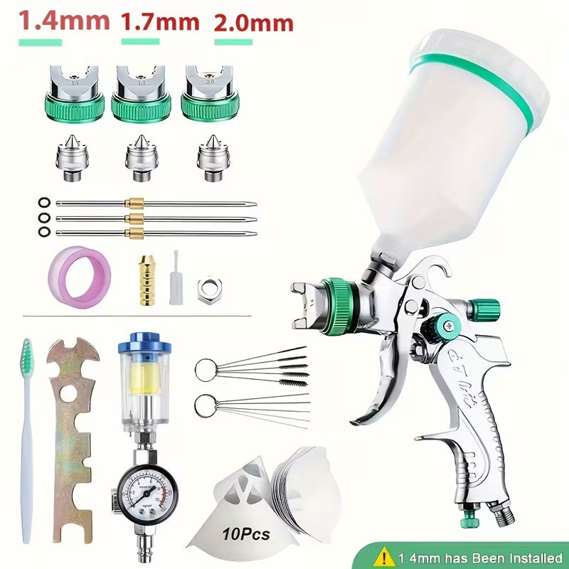 ProFinish HVLP Spray Gun Kit – 1.4 / 1.7 / 2.0mm Nozzles