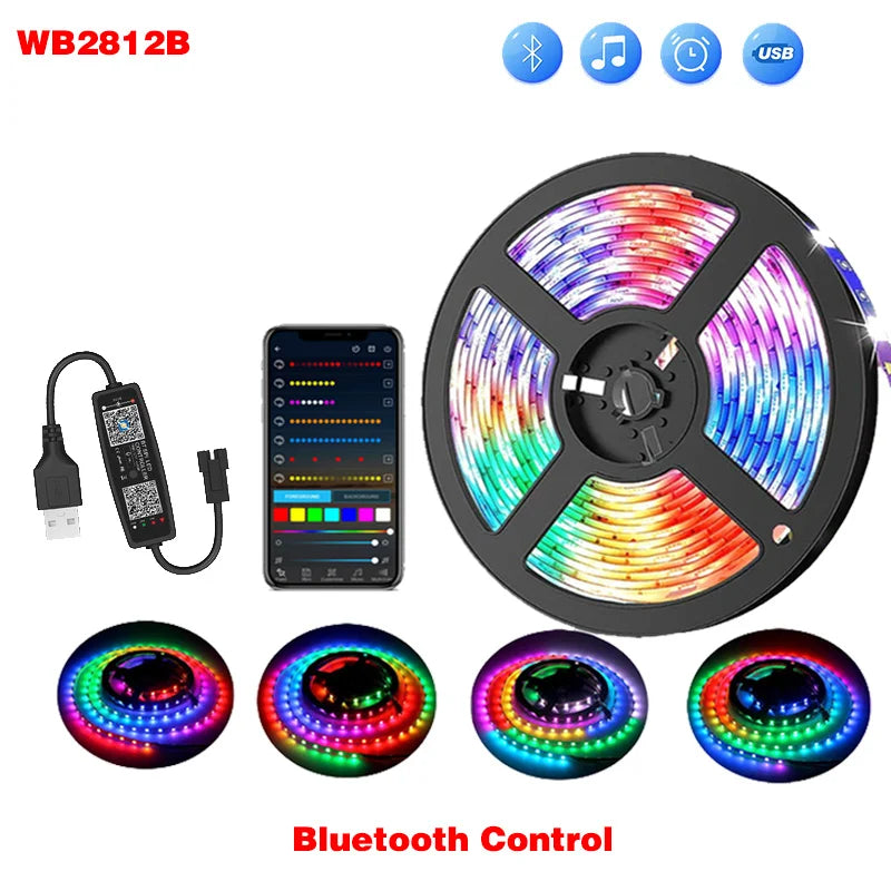 RGBIC Dreamcolor LED Strip – USB 5V, Chase Effect, Flexible Light Ribbon