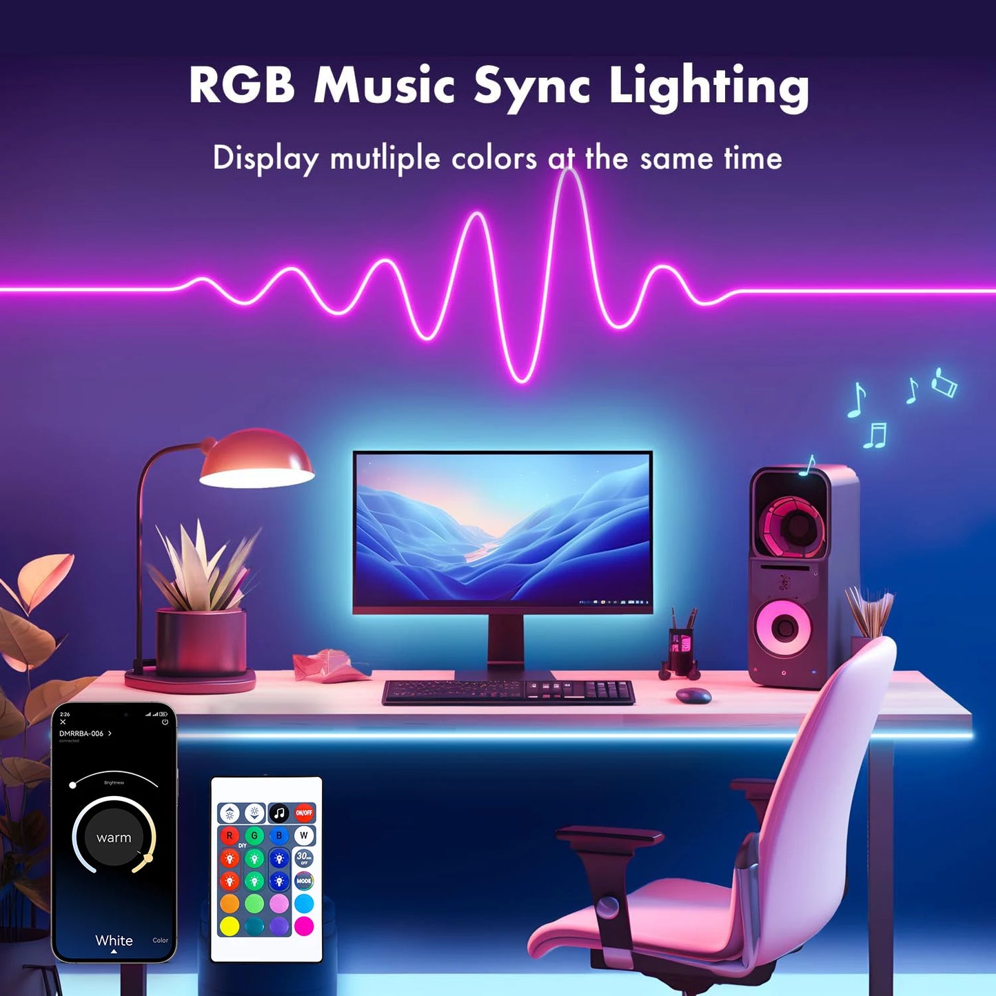 RGBIC Neon Rope Light – Ultra Long 30M/40M, APP & Music Sync Control