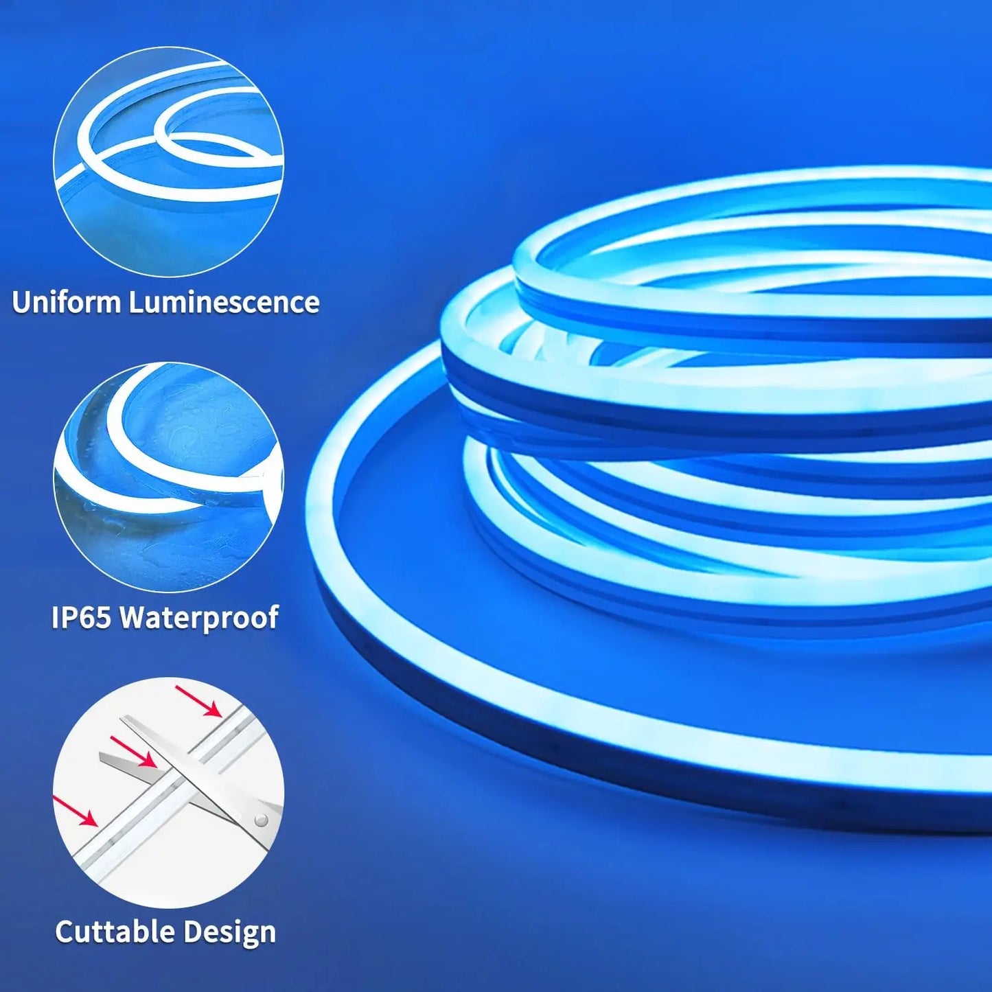 RGBIC Neon Rope Light – Ultra Long 30M/40M, APP & Music Sync Control