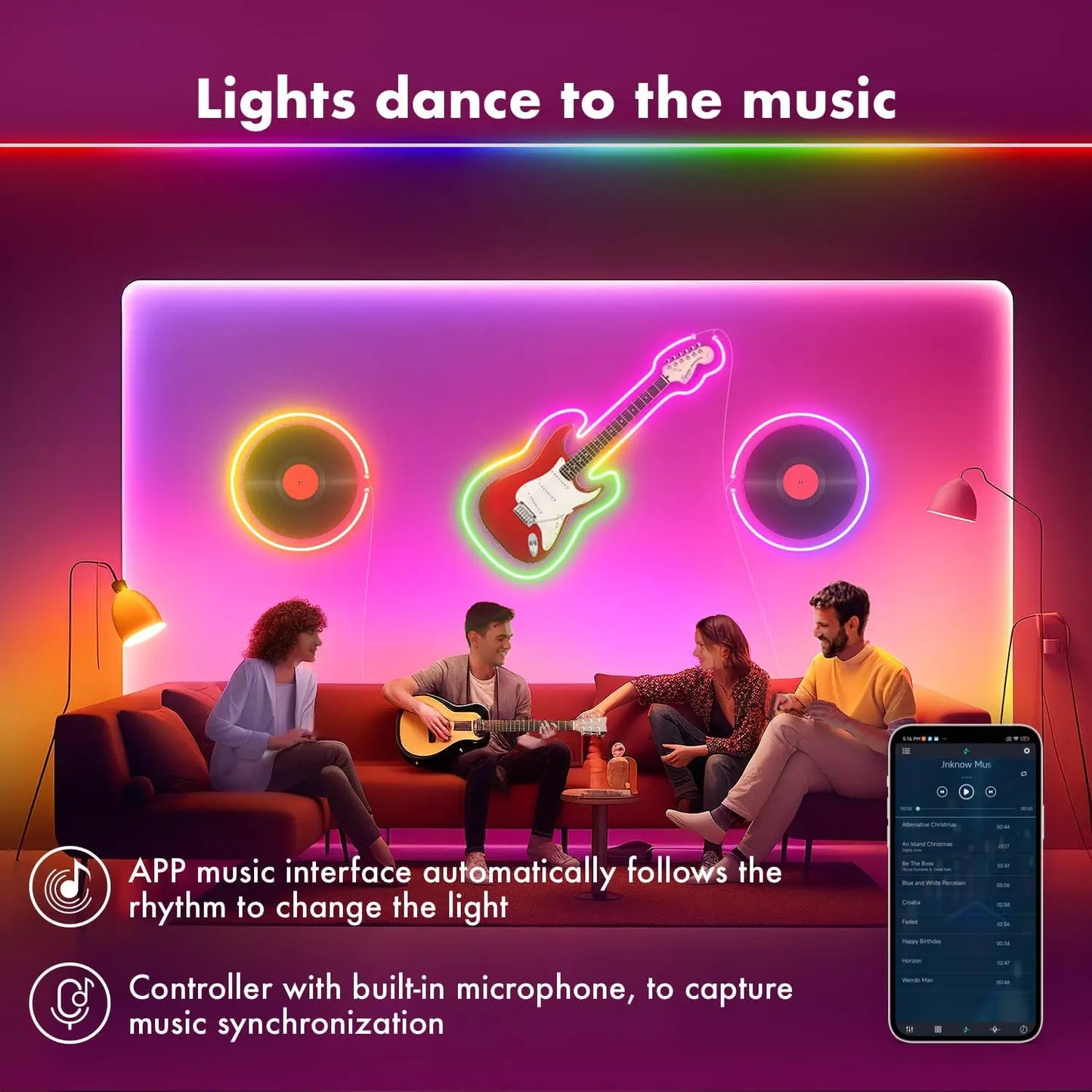 RGBIC Neon Rope Light – Ultra Long 30M/40M, APP & Music Sync Control