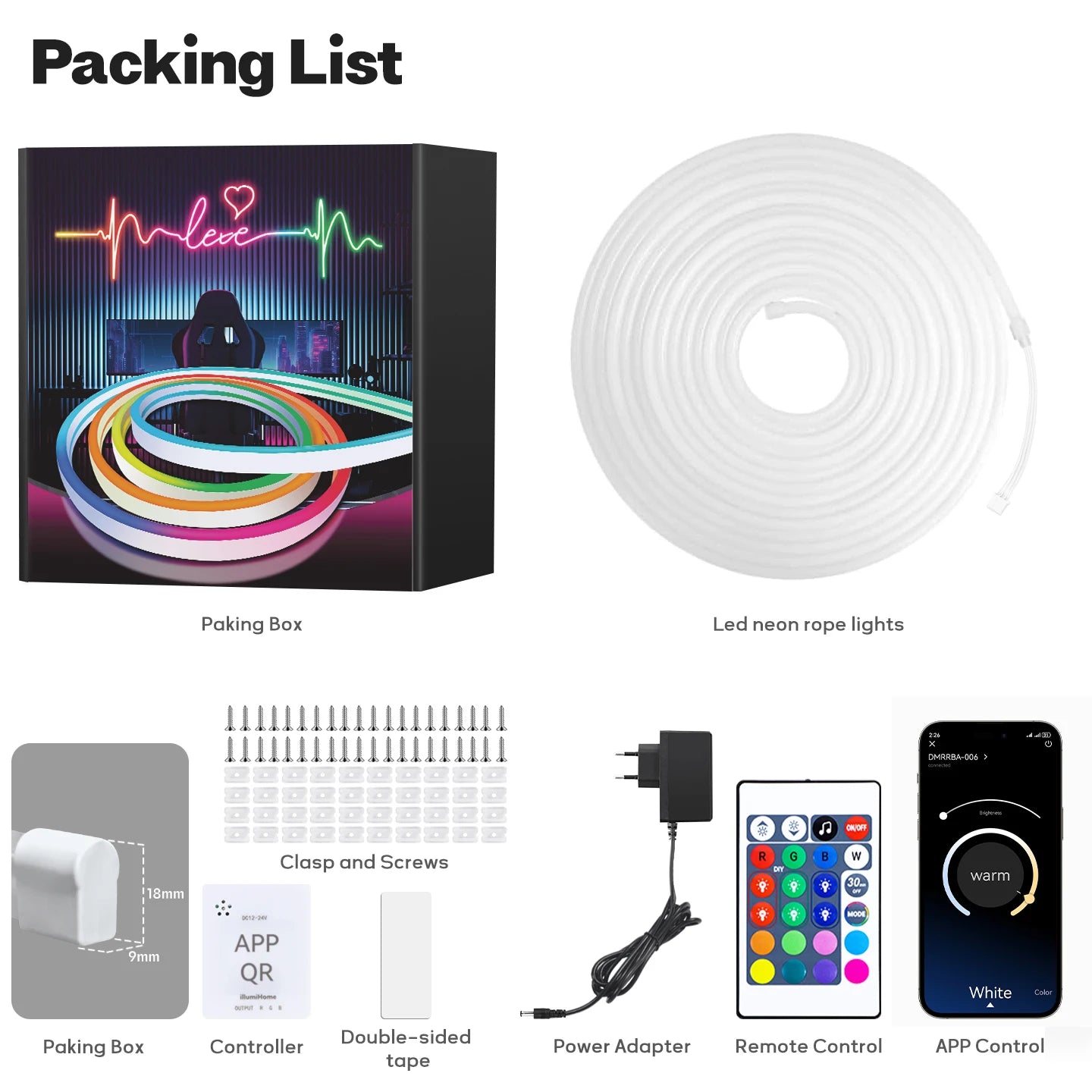 RGBIC Neon Rope Light – Ultra Long 30M/40M, APP & Music Sync Control