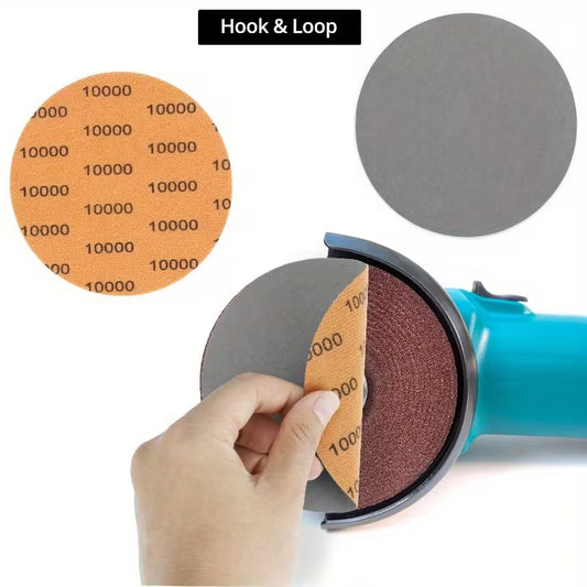 50pcs High Abrasion Wet/Dry Sandpaper Disc Set